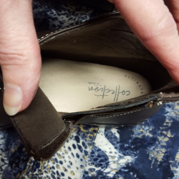 NWOT Women's Clarks leather brown shoes 7.5 - Picture 7 of 9